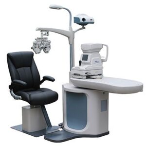 Refracting Unit lengkap untuk pemeriksaan refraksi mata di klinik dan rumah sakit